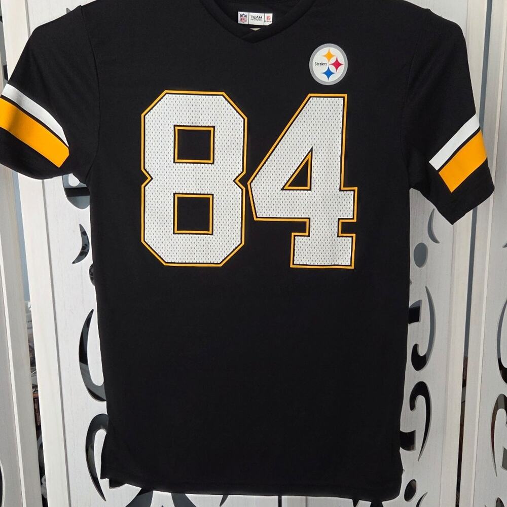 NFL Team Apparel Antonio Brown #84 Pittsburgh Steelers Jersey Shirt Mens